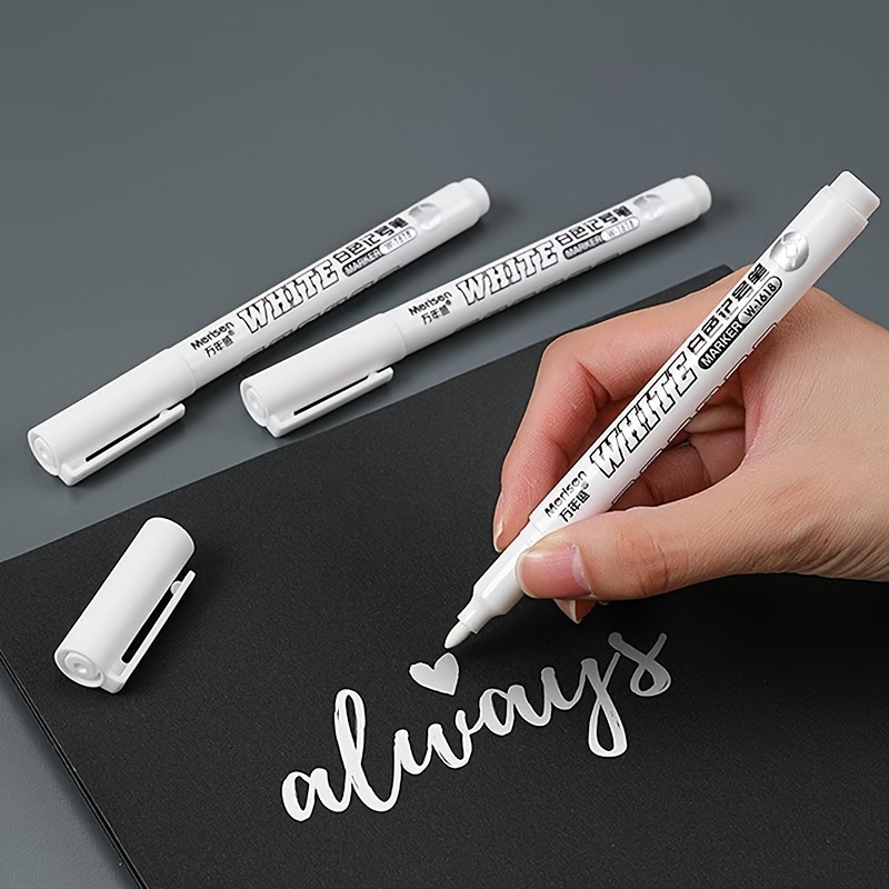Acrylic White Permanent Paint Pen White Marker Pen Oily Thin - Temu