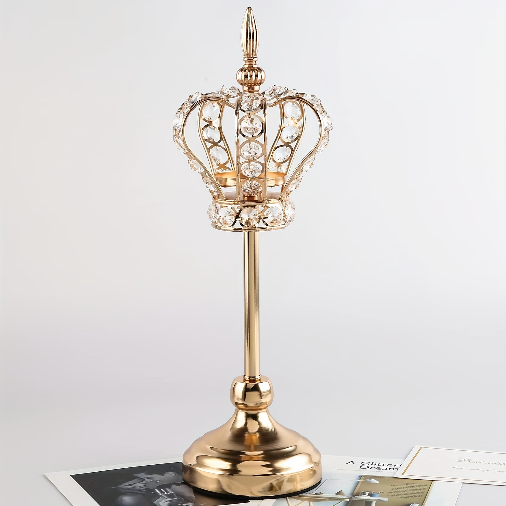 Gold Crown-Shaped Table Light