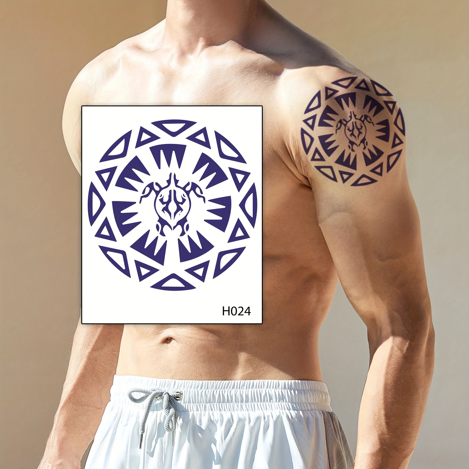 viking tribal chest tattoos