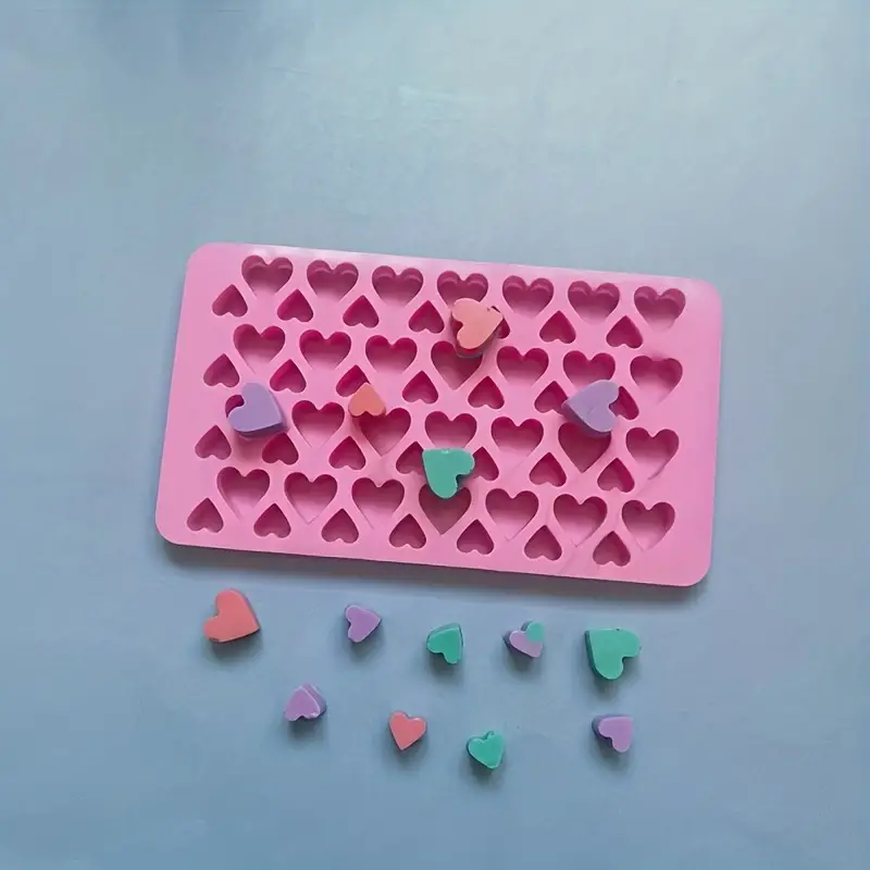 Heart Shaped Chocolate Mold 3d Plastic Mold Love Candy - Temu