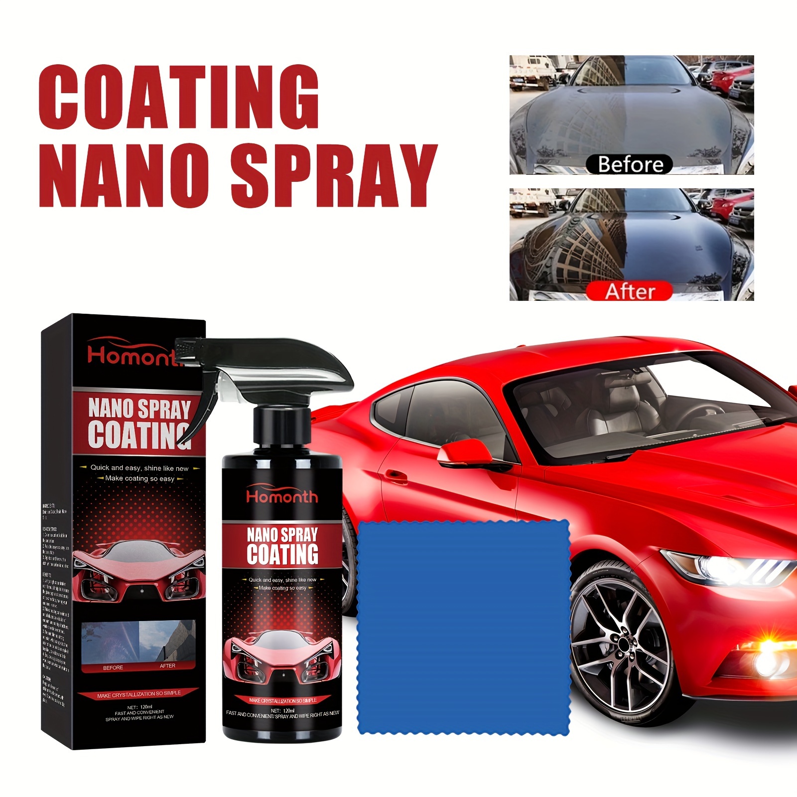 Cheap 100ml 120ml 300ml 500ml Nano Ceramic Car Coating Auto Detailing  Products Liquid Spray Polish Wax Film Paint Care Protector Kit Accessories