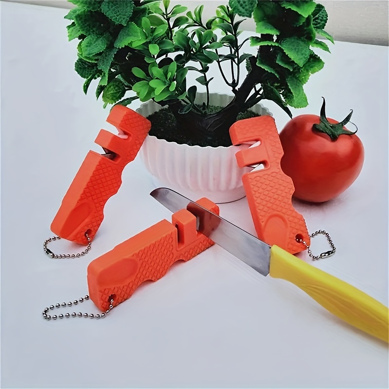 1pc Small Portable Outdoor Knife Sharpener Mini Keychain Knife Sharpener  Kitchen Tool Kitchen Supplies, Hunting, Outdoor Camping