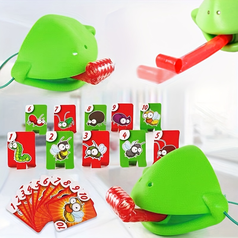 Frog Mouth Blowing Tongue Kids Toy Lizard Mask Gluttony - Temu New