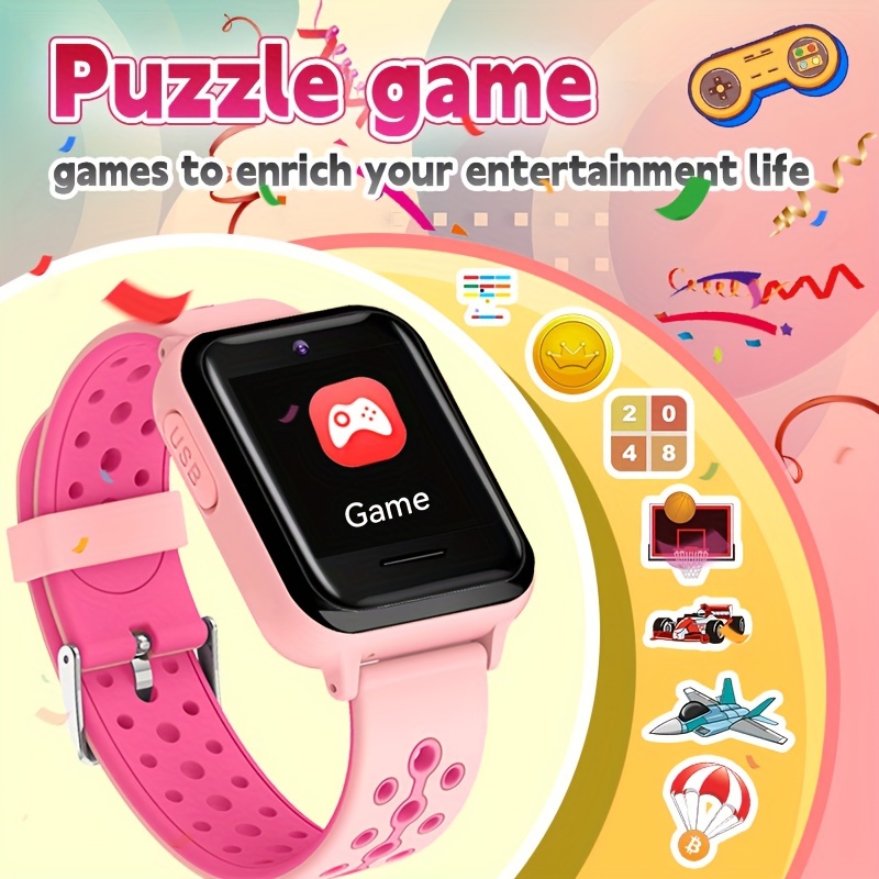 Reloj inteligente digital con pantalla táctil para niños con cámara y  música, juegos deportivos, regalo de cumpleaños de Navidad para niños  pequeños