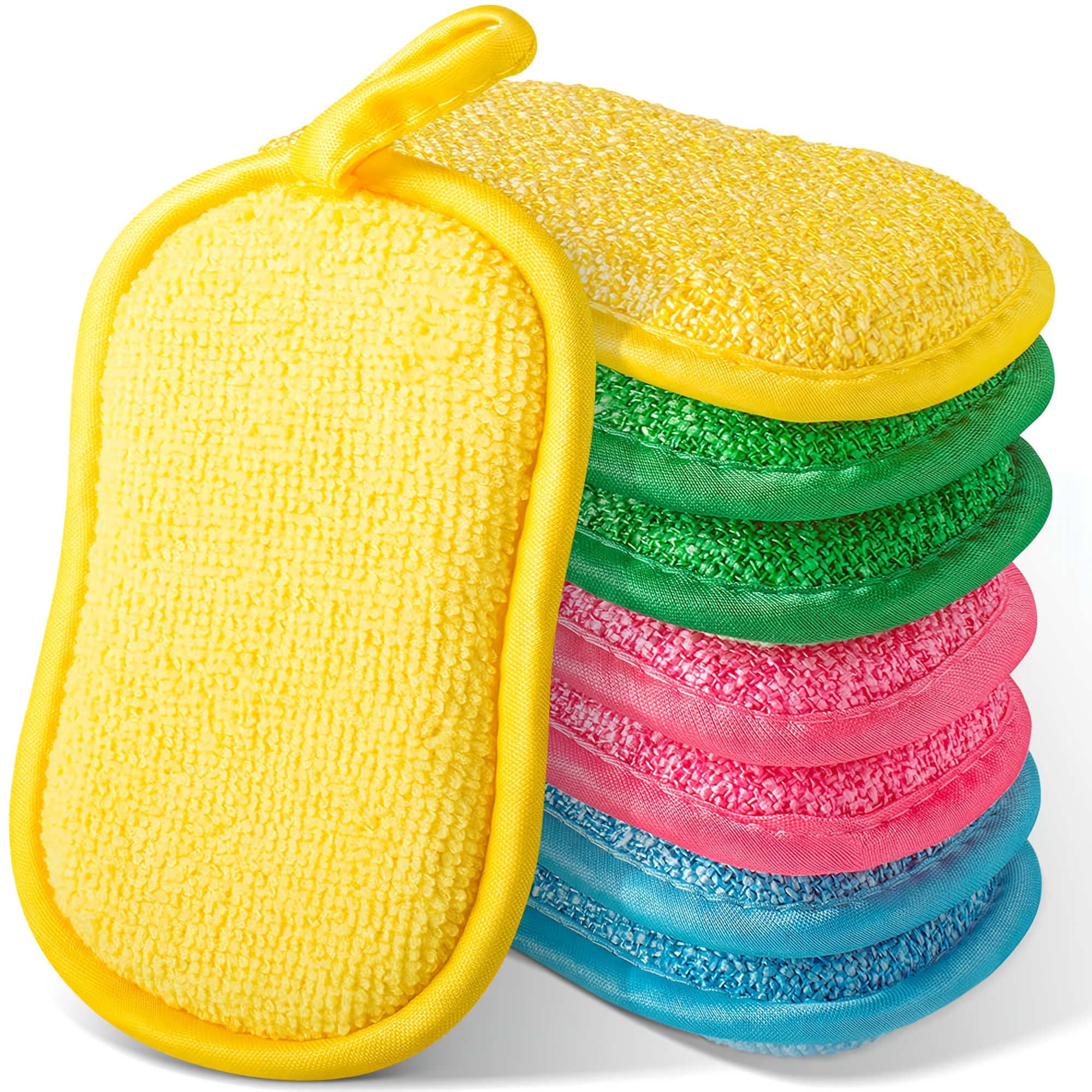 Non scratch Microfiber Sponge Multi purpose Scrub Sponges - Temu