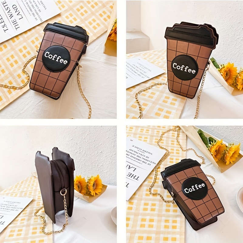 Coffee Cup Crossbody Bag