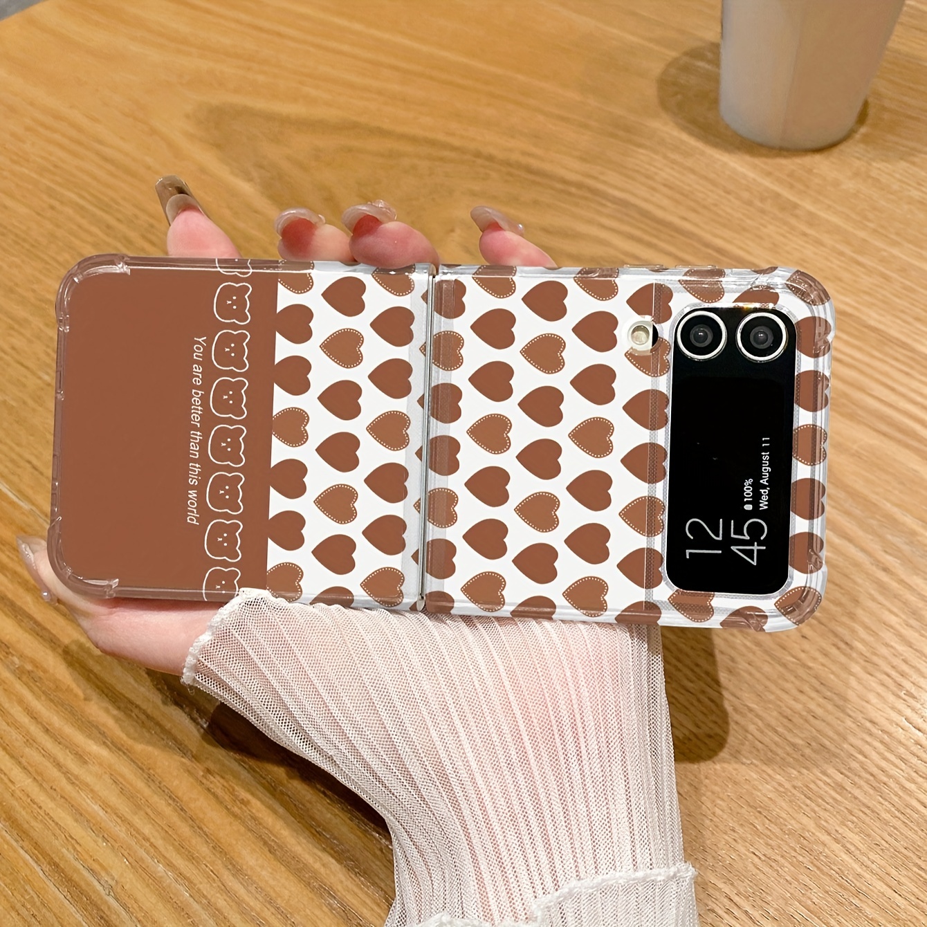 Coque de Protection Pliable Anti-Chute pour Téléphone Portable Samsung à  Écran Intégral avec Graffiti d'*