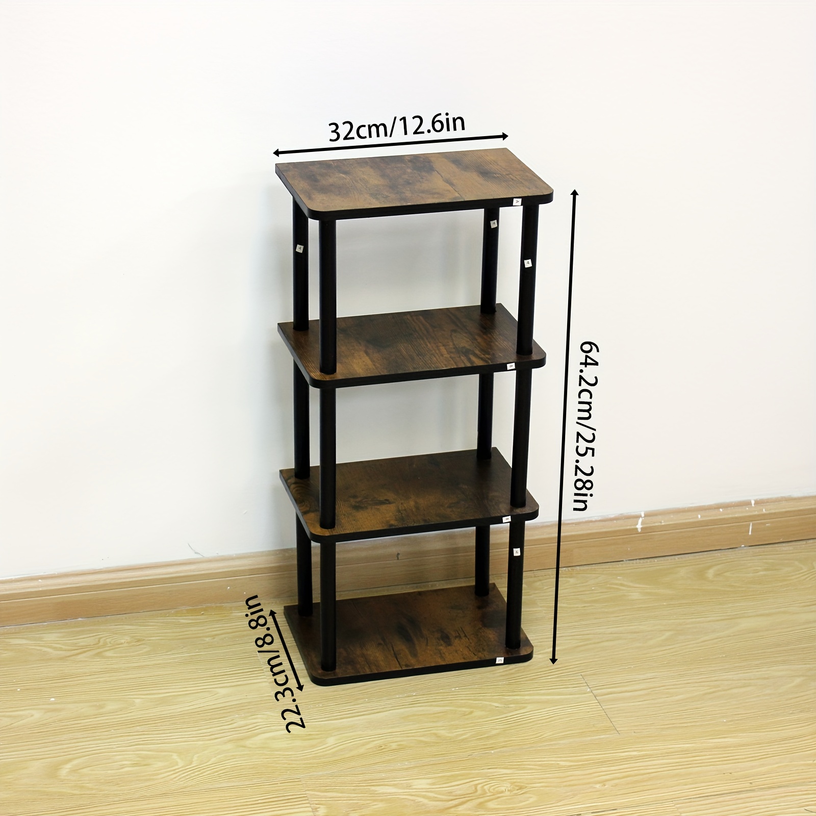 2 layer Portable Book Wooden Storage Shelf Desk Organizer - Temu