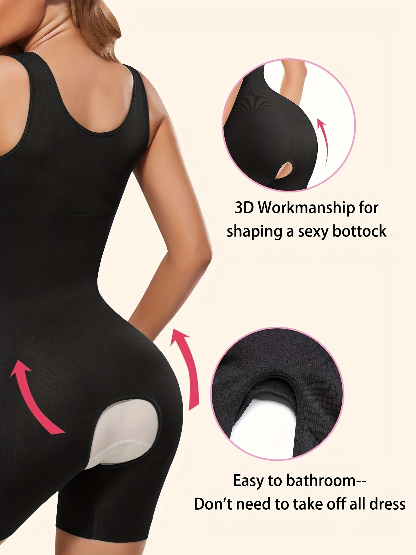 Gotoly Bodysuit Shapewear for Women Tummy Control Dress Backless