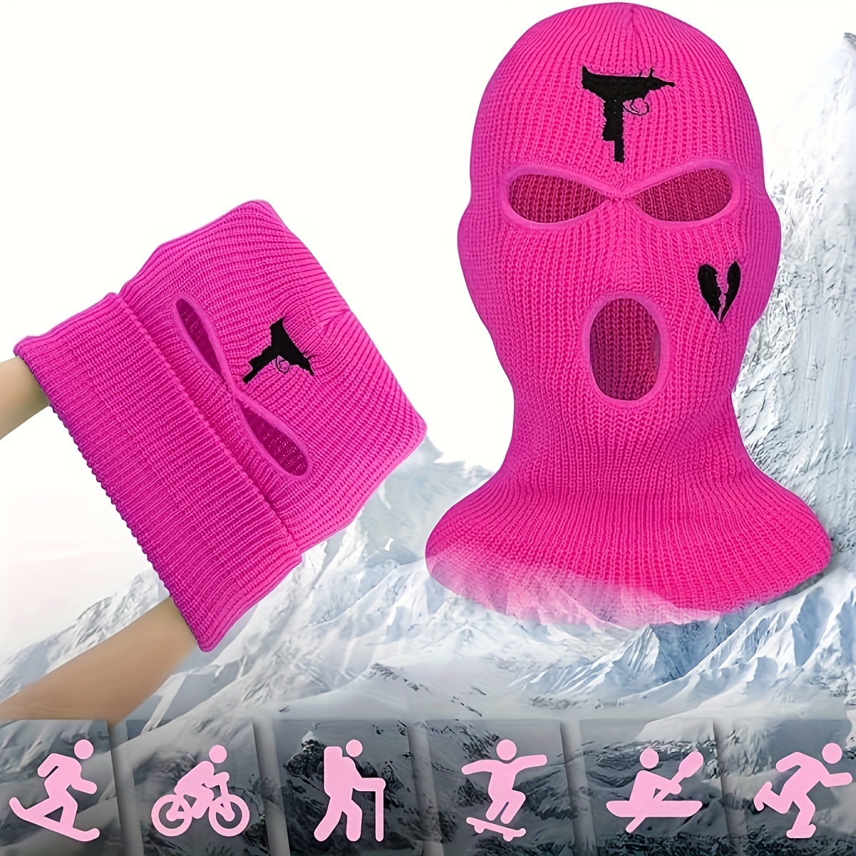 Masque de ski balaclava pour temps froid masque facial - Temu Canada