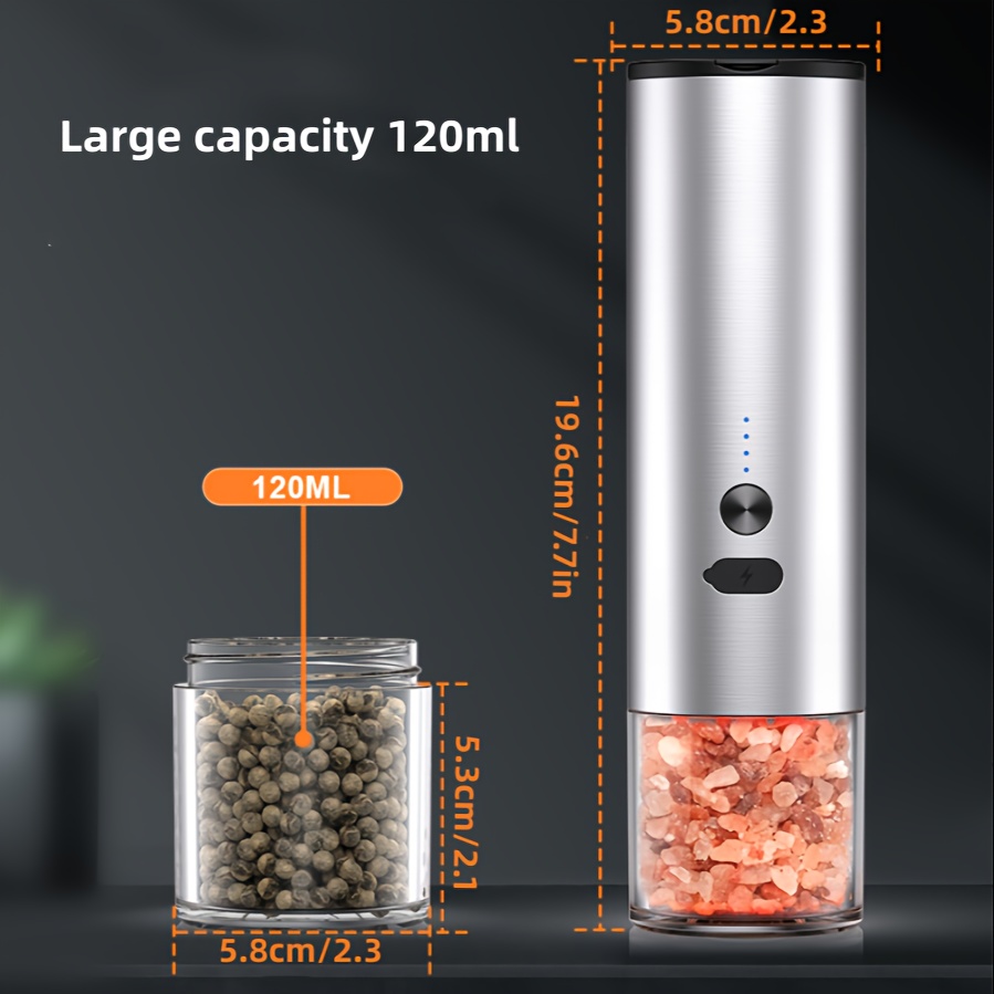 Electric Salt And Pepper Grinder Set Rechargeable Electric - Temu