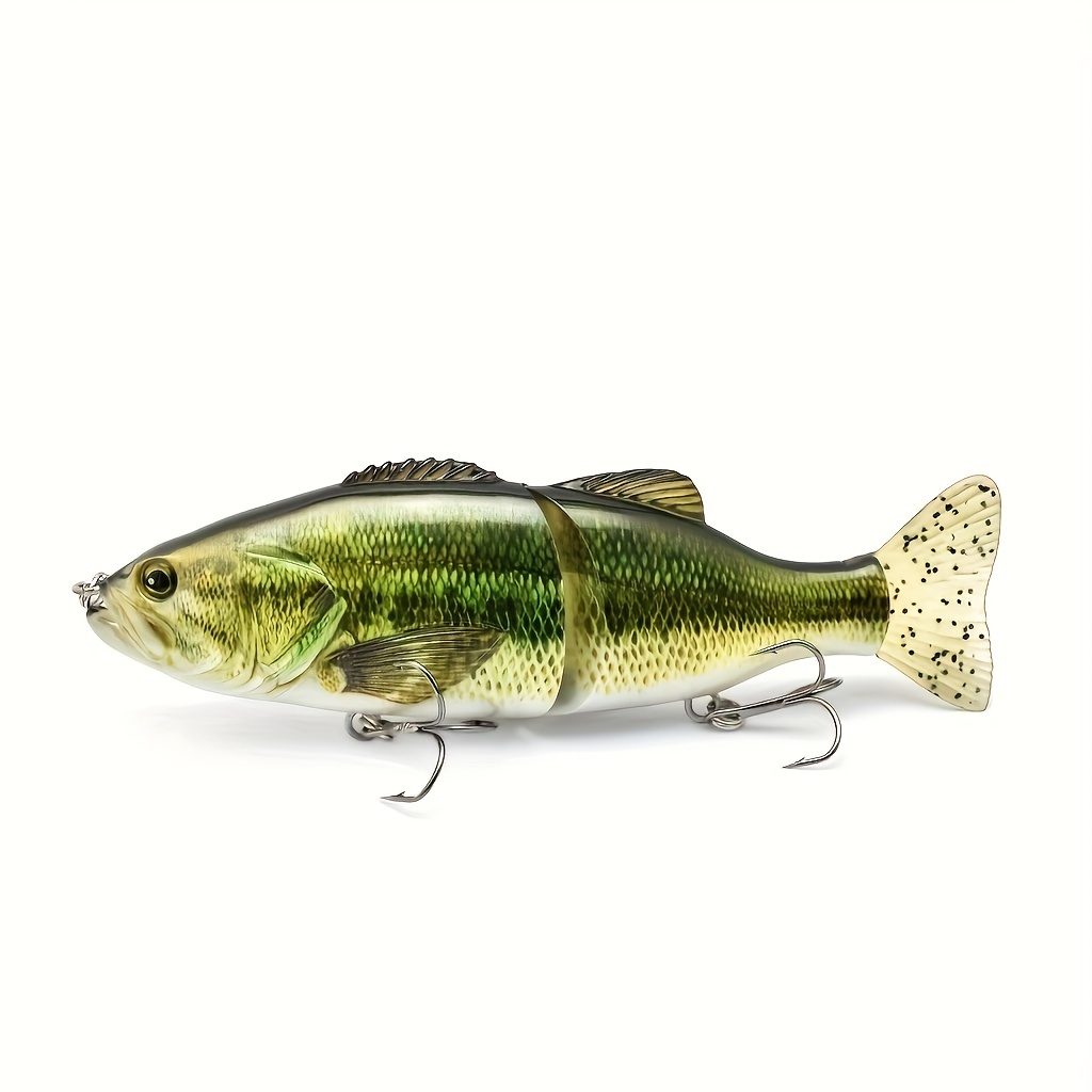 1pc 2 section Fishing Lure Wobblers Swimbait Bionic Hard - Temu Canada