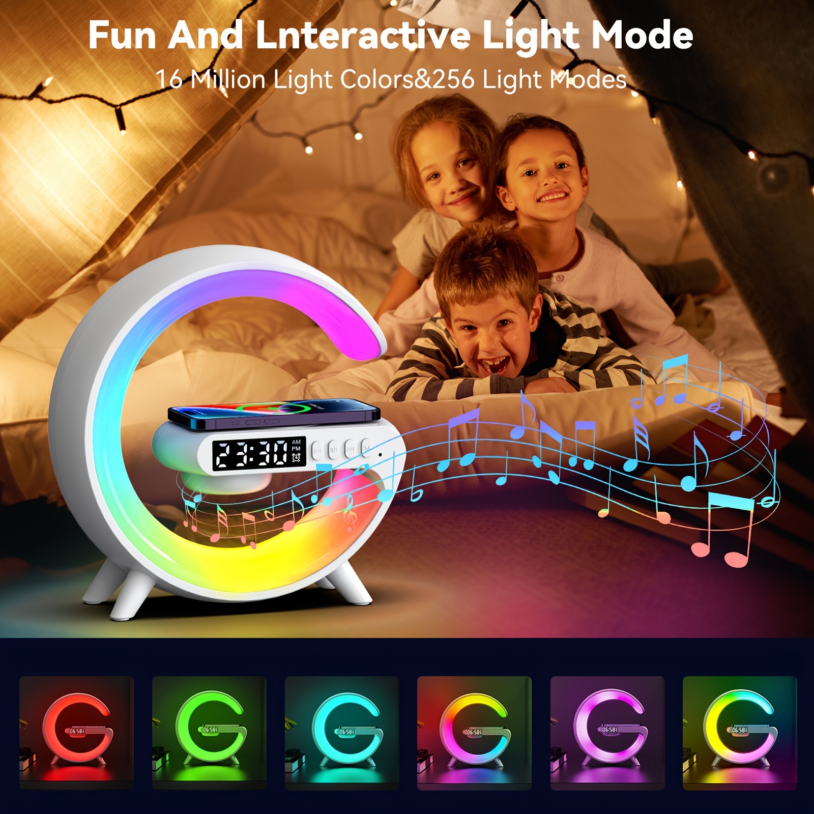 With Adapter] Rhythm Rgb Light Bar Smart Light Sunrise Alarm Clock Wake