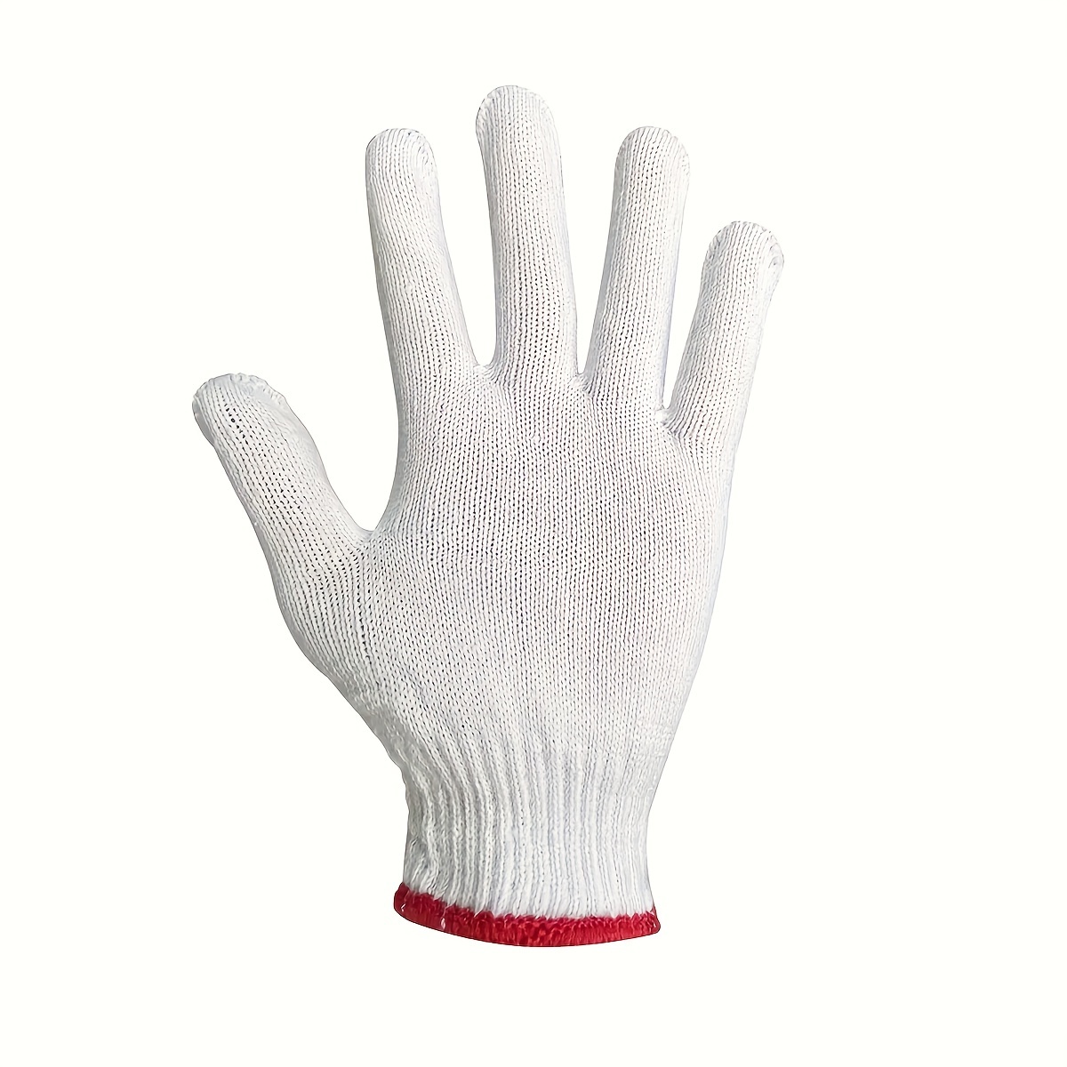 Work Gloves, Garden Gloves, Men & Women White Cotton Safety Gloves, Liner  For Bbq Cooking Industry Warehouse Construction - Temu