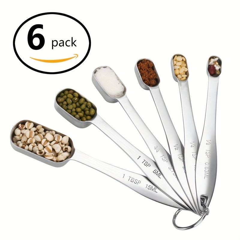 Stainless Steel Seasoning Spoon Scale Measuring Spoon Square - Temu