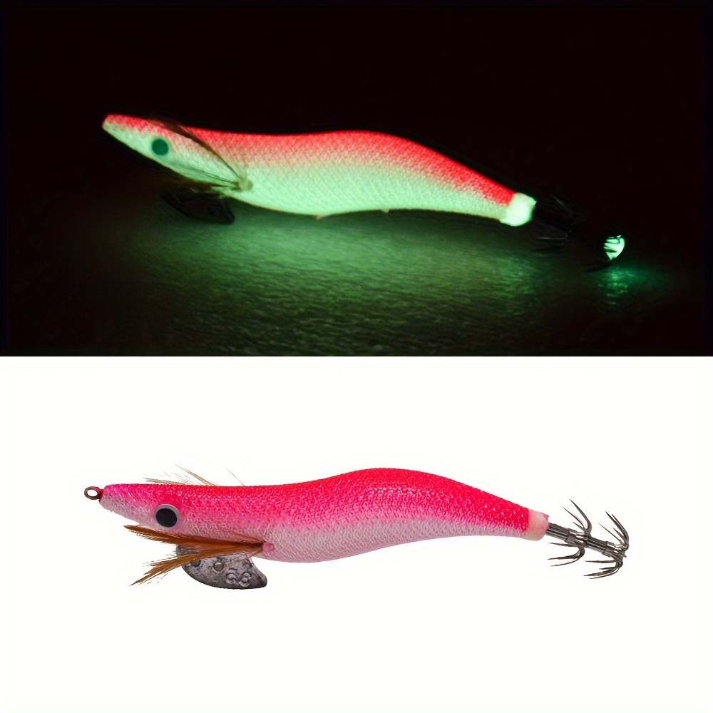 MRJHS Fishing Lures,Saltwater Soft Bait flounder Bait Fishing Tackle Glow  in Dark Luminous Halibut(5pcs/10pcs),Opium bass Black Fish Squid Shovel  5pcs-1: Buy Online at Best Price in UAE 