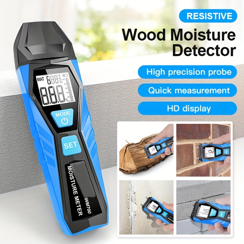 Medidor de humedad de madera multifuncional Sensor detector de humedad para  paredes Leña {envío gratis}