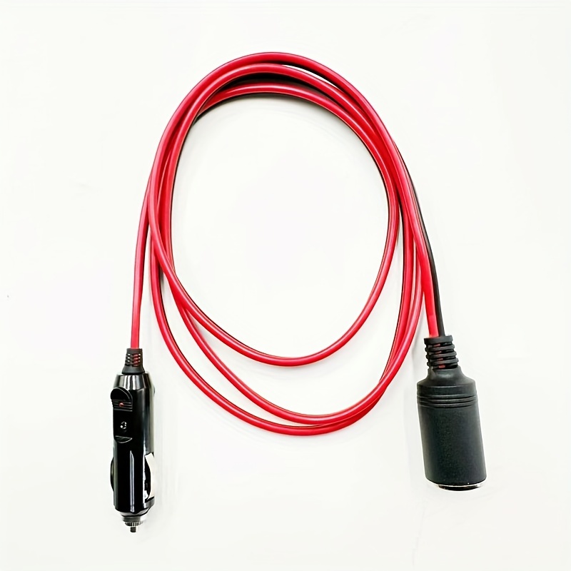 12ft 3 6m 12v cigarette lighter extension cord male female