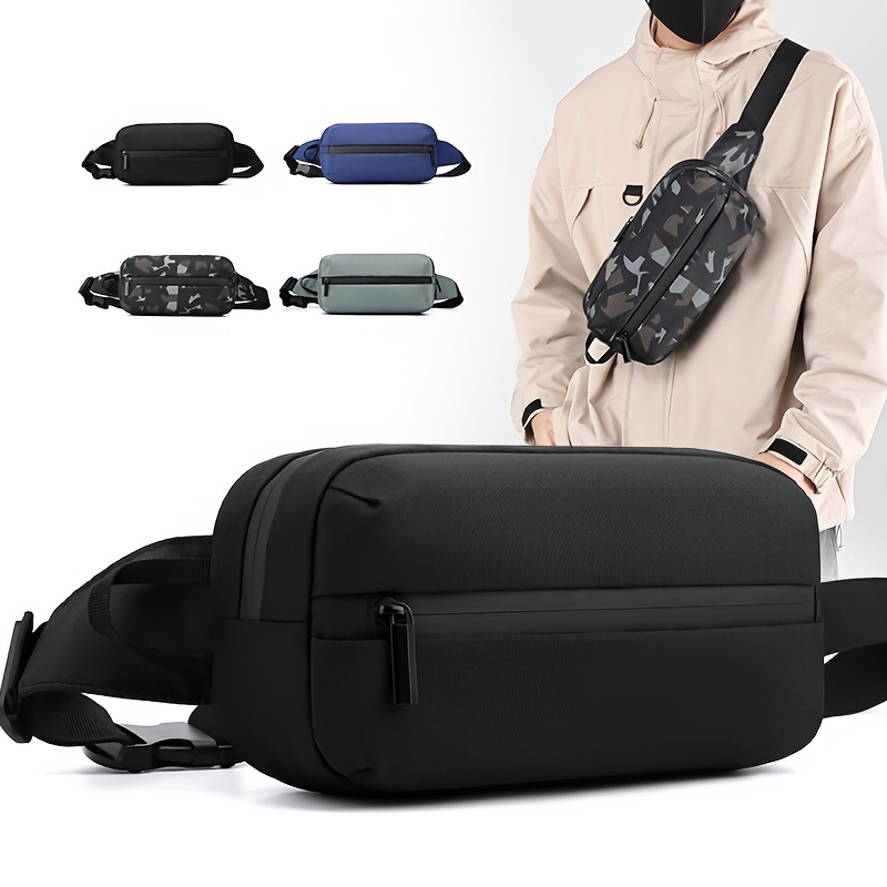 Men's Casual Tactical Chest Bag, Outdoor Sports Shoulder Messenger