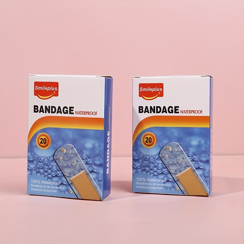 20pcs Animal Waterproof Bandages for Kids Breathable First Aid Stickers