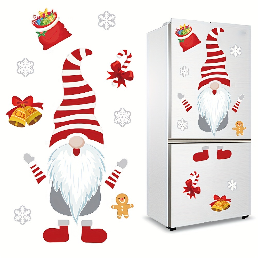 Christmas Refrigerator Magnets Stickers Christmas Snowman - Temu