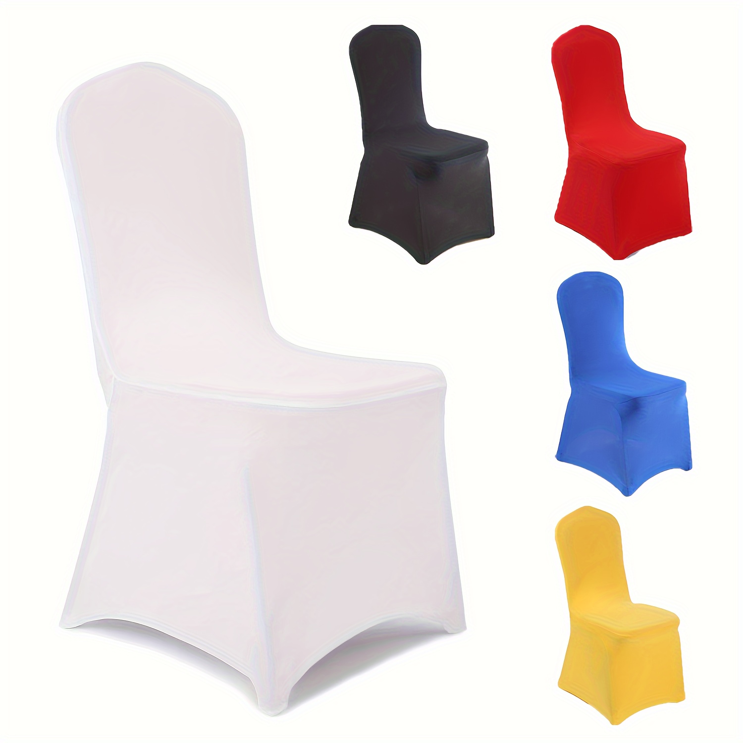 White/black Thick High Elastic Stretch Folding Chair Cover - Temu