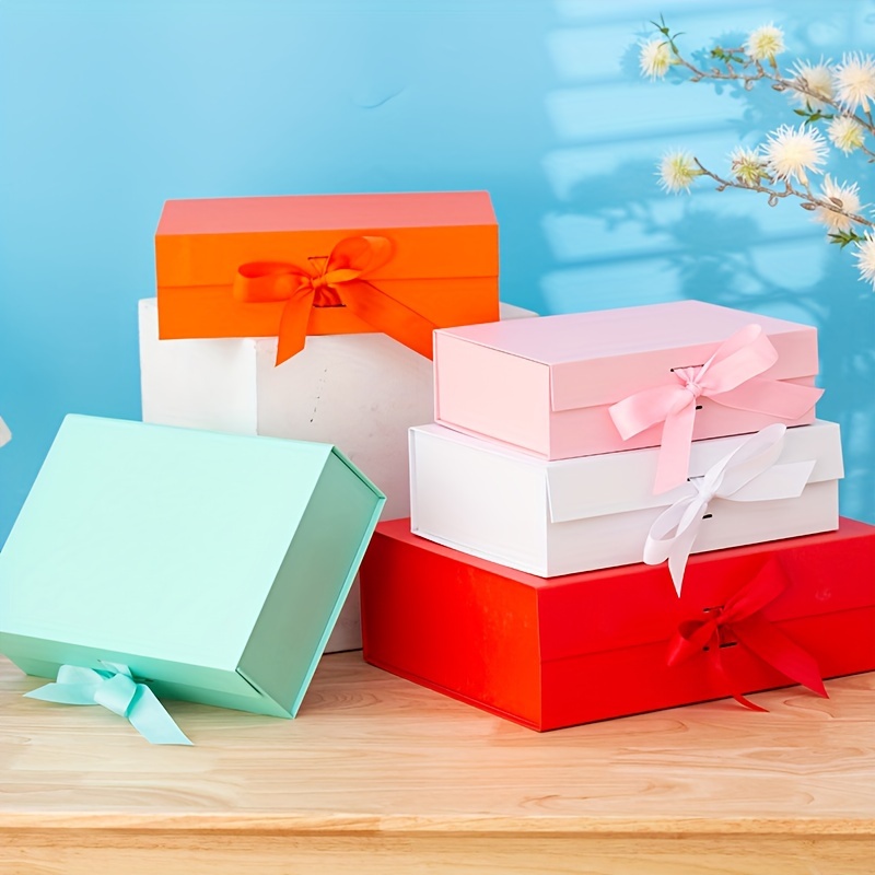 12 cajas de regalo de fiesta de regreso a clases, caja cuadrada de dulces  para el primer día de escuela con cajas de lazo para regalo de escuela