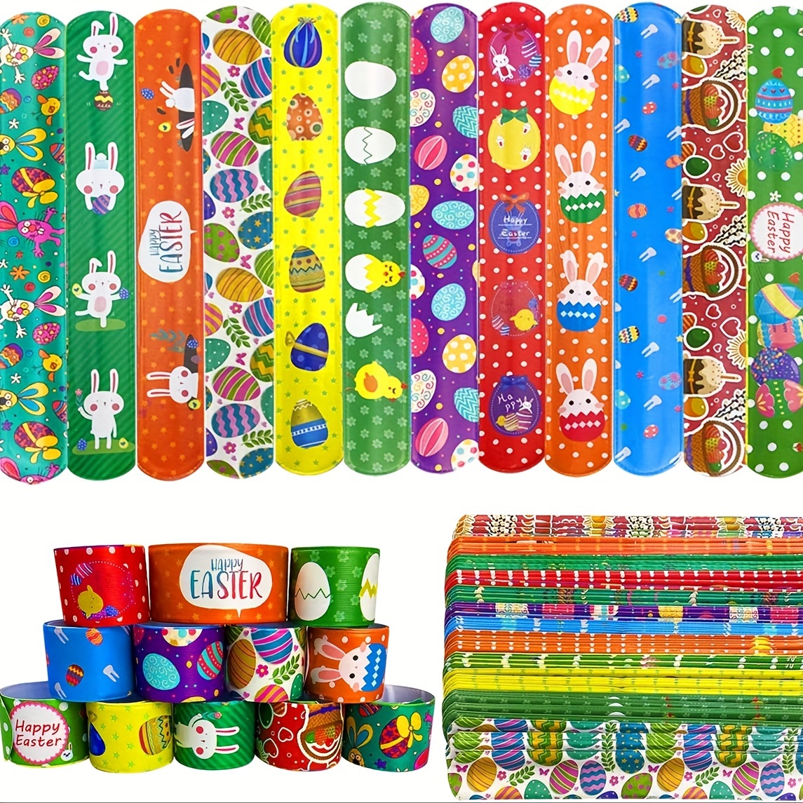 Happy Birthday Slap Bracelets Slap Bracelets Kids Birthday - Temu