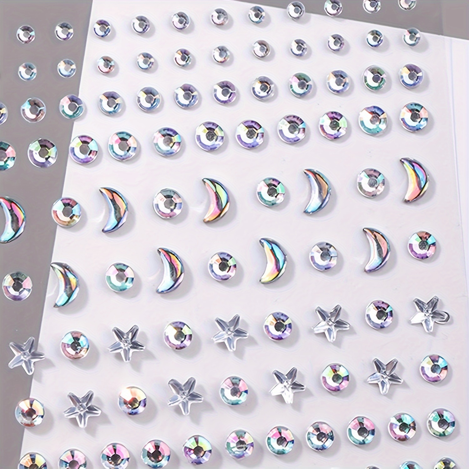 Face Jewels Gems Crystal Self-Adhesive Glitter Crafted Pearls