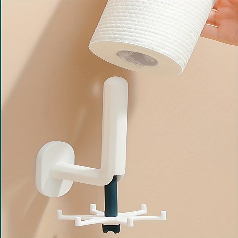 360 Rotating Hook with Sticky Punching Wall Mount