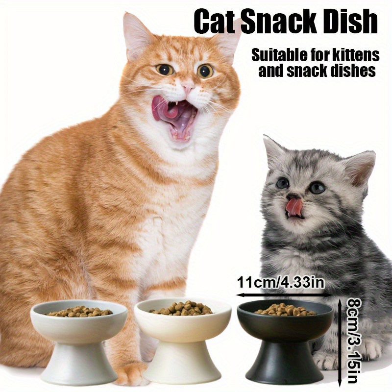 Ceramic Raised Cat Food Bowl Fruit Shaped Elevated - Temu