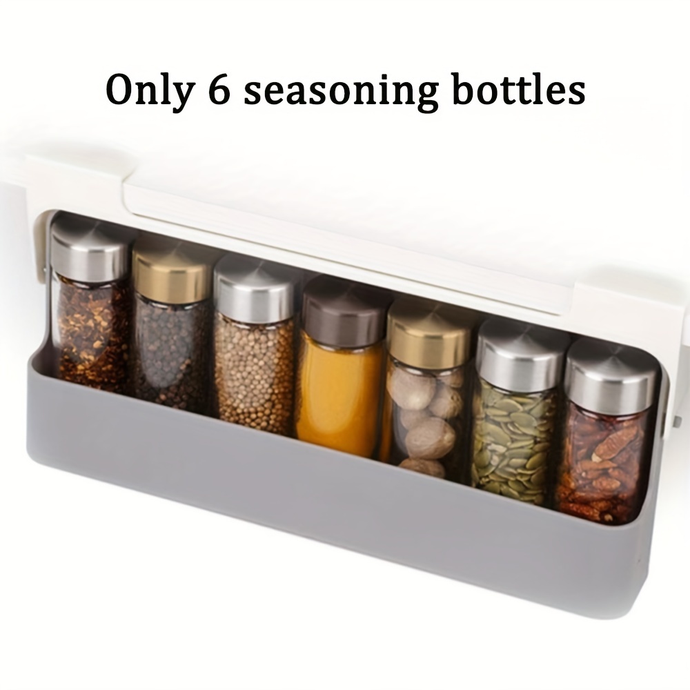 Under-Shelf Spice Organizer for Kitchen Cabinet, Hanging Spice