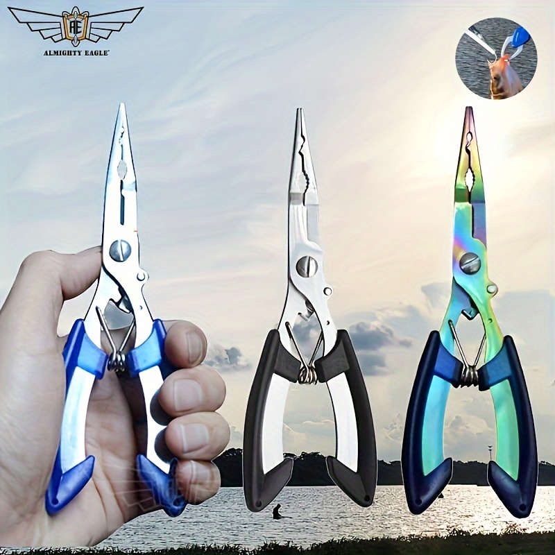 Portable Stainless Steel Curved Mouth Thickened Lure Pliers - Temu United  Kingdom
