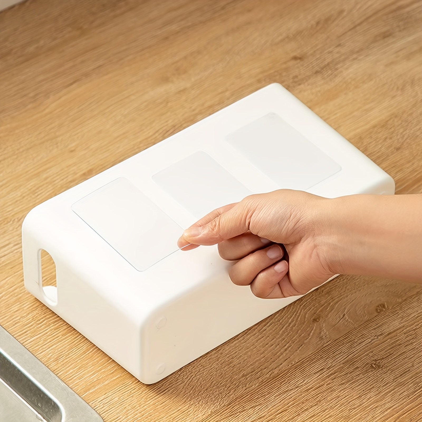 Kitchen Wall Storage Box Cabinet Door Storage Plastic Basket