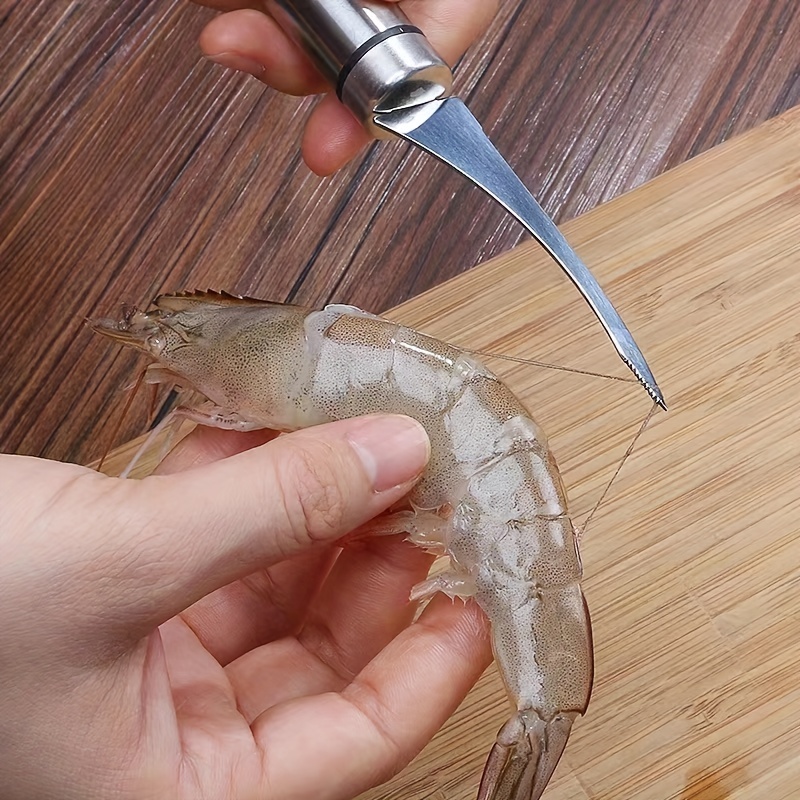 ShriAJCleaner-Éplucheur de crevettes tranchant en acier inoxydable