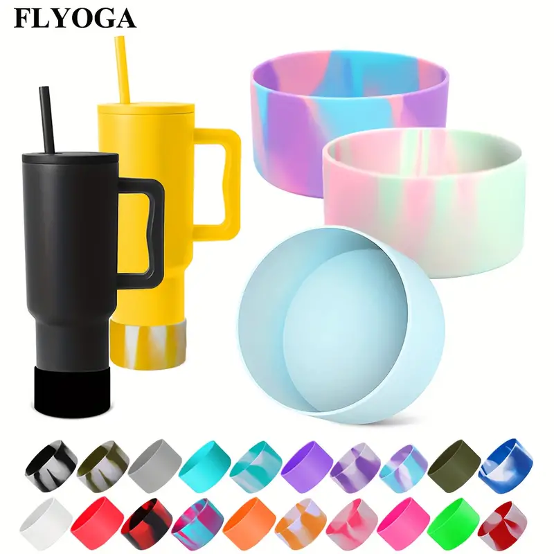 Flyoga Silicone Cup Boot For Trek Tumbler With Handle, Protective Water  Bottle Bottom Sleeve, Cup Accessories - Temu