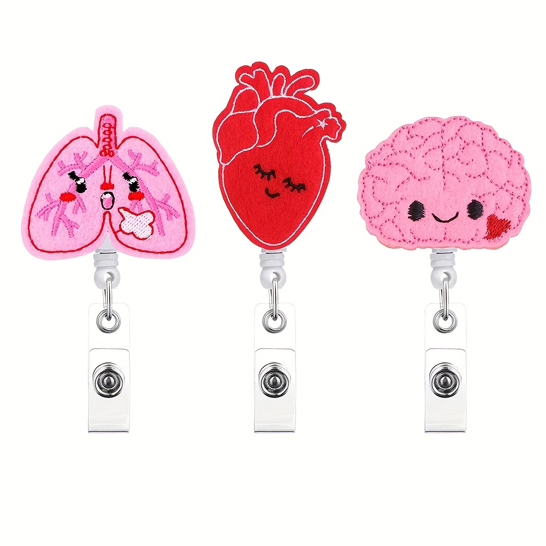 Cartoon Lung Badge Reel Retractable Nurse Id Name Card - Temu