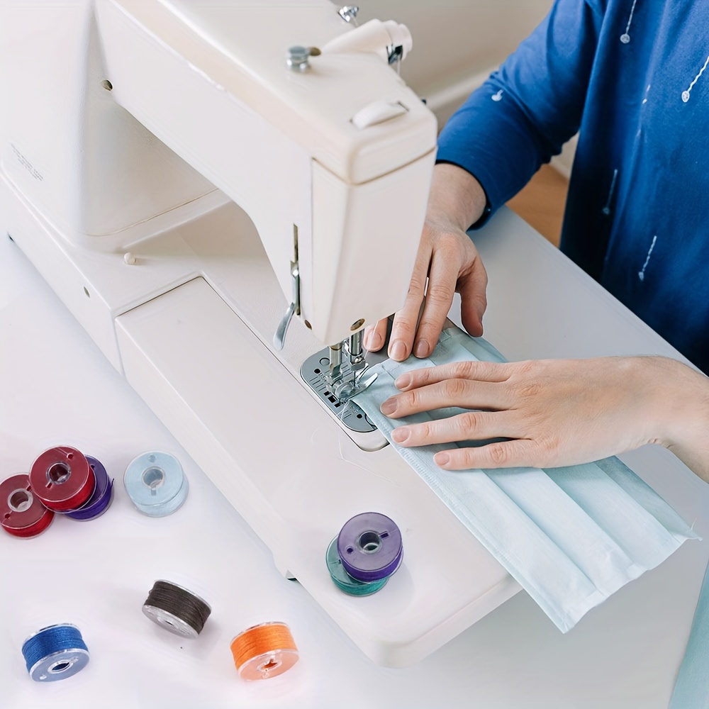 FLRHSJX-bobinas de hilo de coser Multicolor, carretes de plástico para  máquina de coser, suministros para máquinas de coser, 5/30 piezas -  AliExpress