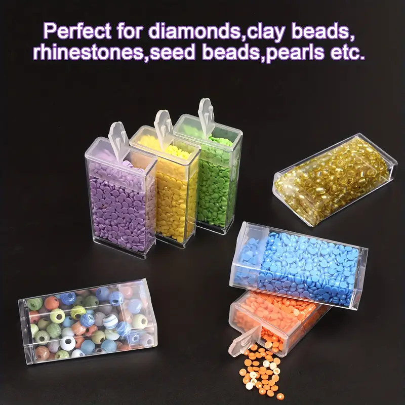 64/84/120 Slots Plastic Diy Diamond Painting Bead Storage - Temu