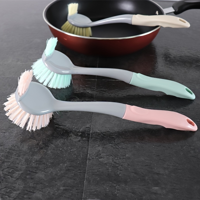  Dish Brush with Handle Vegetable Brush Double Sided