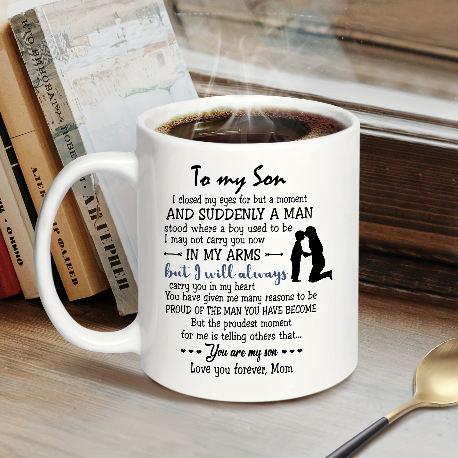 tasse cadeau de noel Mugs Son - à mon fils - Mug inspirant I Love You Son,  cadeaux pour fils de maman, cadeaux [2671]