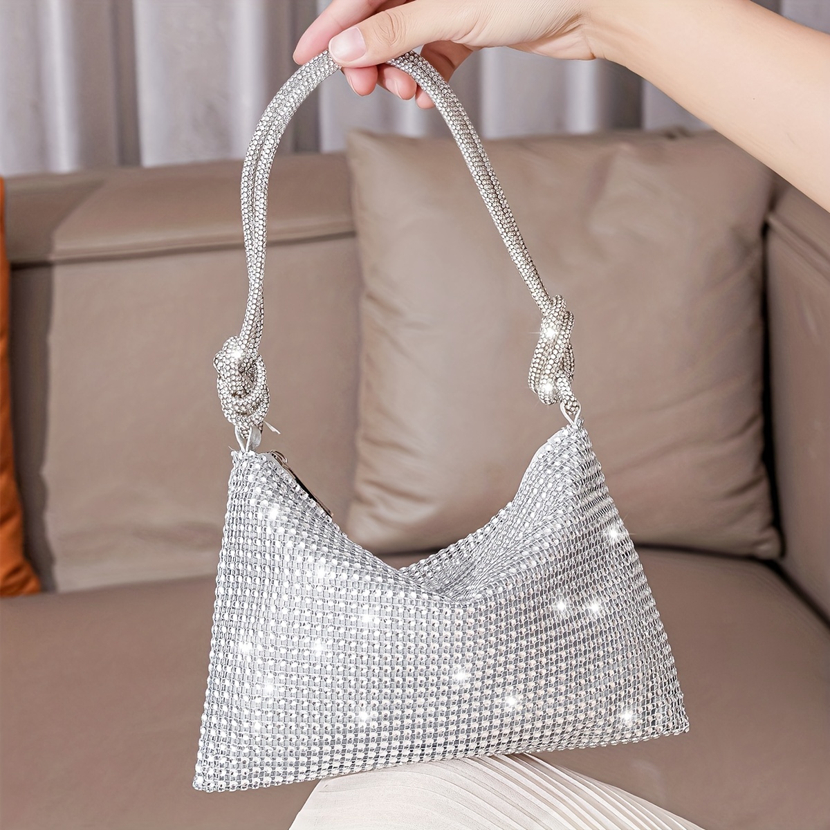 Evening Party Glitter Shoulder Bag Clutch Bag Crystal Female
