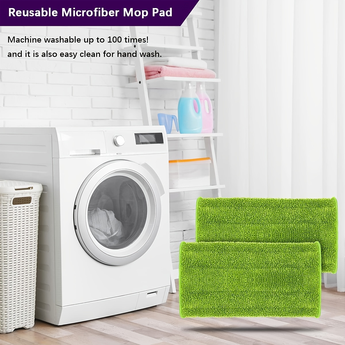 Reusable & Washable Mop Pads, 10 12 Inchs - Temu