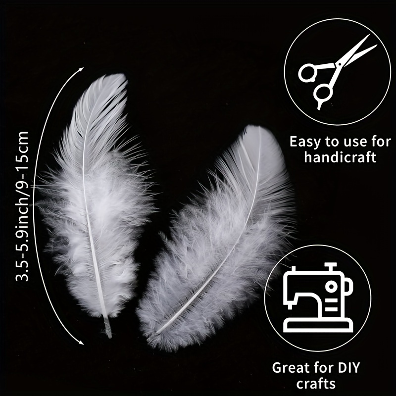 White Feather 100pcs for DIY Craft Wedding Home Party Home Decorations