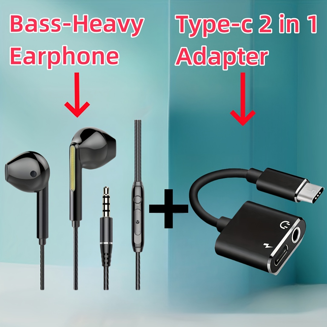 Auriculares USB C para iPad Pro, auriculares USB tipo C, auriculares  estéreo de alta fidelidad USB C con cable con micrófono, control de volumen  para