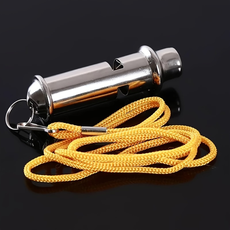 

1pc , Travel Whistle, Whistle, Outdoor Whistle Training With Yellow Lanyard