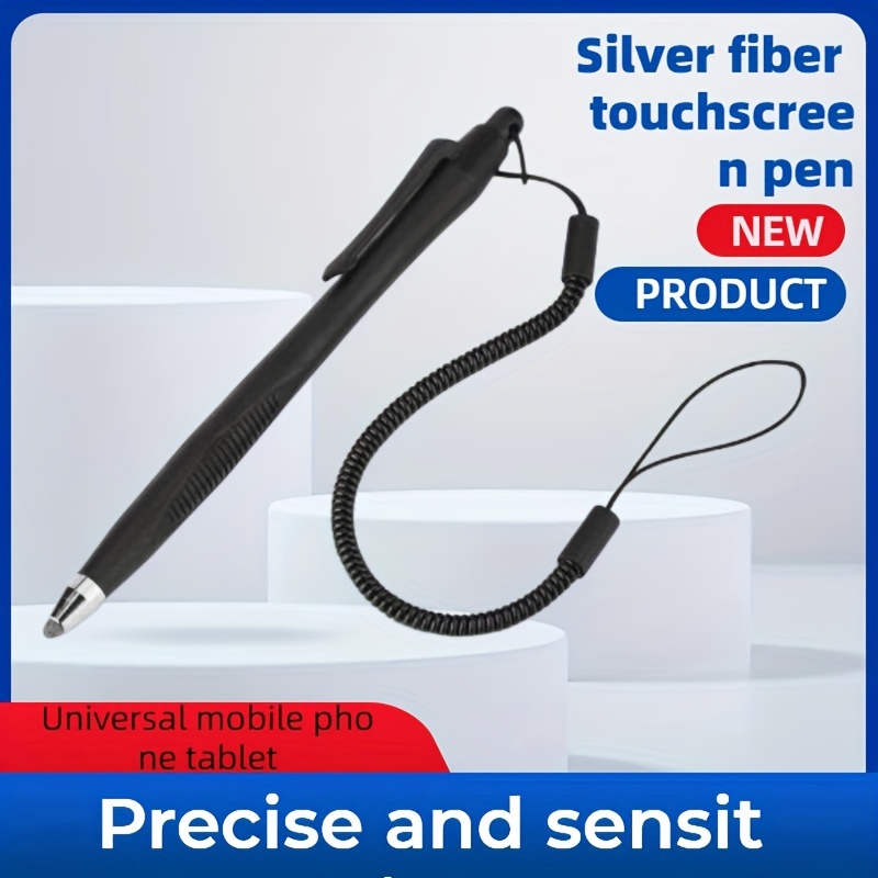 

Stylus Capacitive Pen Touch Screen Pen Drawing Pen Point Stylus With Spring Cord Holiday Gift For , Android Phone Tablet Universal