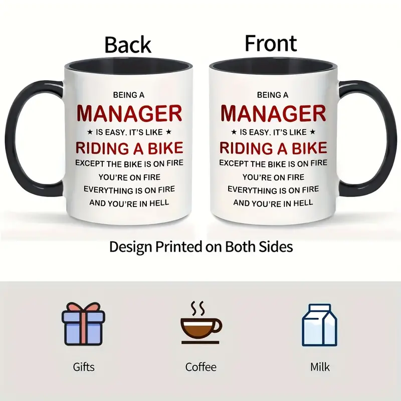 Leader Boss Lady Being A Manager Is Easy Coffee Mug Manager - Temu