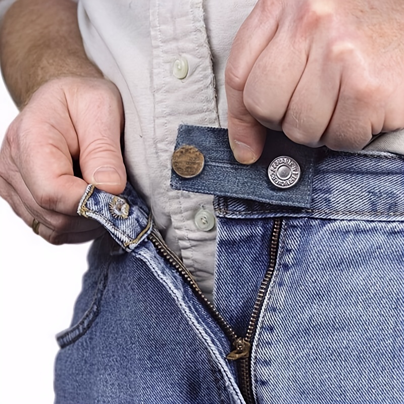 Bear Jeans Button, Adjustable Jean Button Pin, Detachable