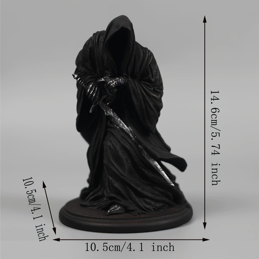 TEMU Wizard King Ring Spirit Statue Hand-made Resin Ornaments Model